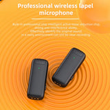 Casti Techsuit (set de 2) Lavalier Wireless (LW4), Receiver, Lightning, Noise Reduction, Omnidirectional, Plug and Play, Negru