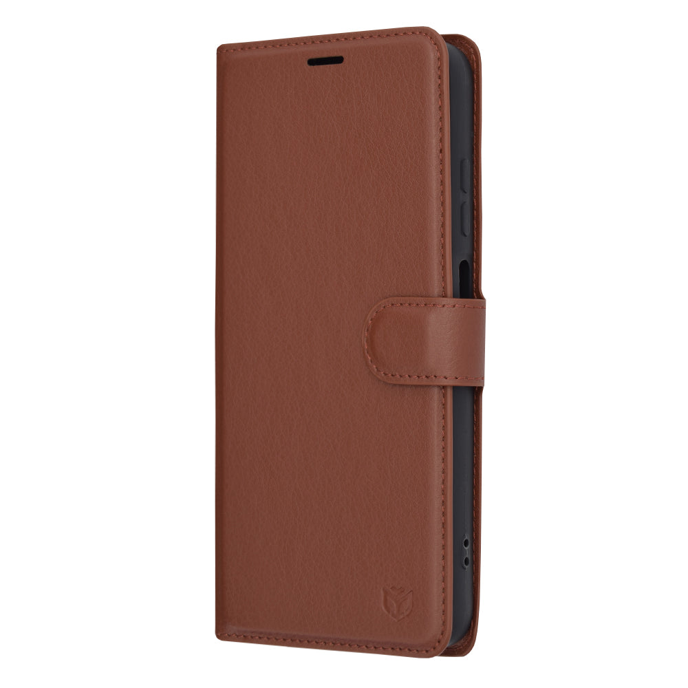 Husa de protectie Techsuit Leather Folio compatibil cu Samsung Galaxy A05s, Maro