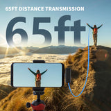 Casti Techsuit (set de 2) Lavalier Wireless (LW3), with Receiver, Lightning, Noise Reduction, 70mAh, Plug and Play, Negru