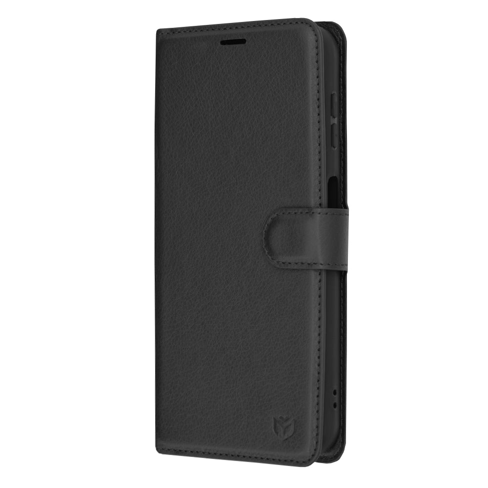 Husa de protectie Techsuit Leather Folio compatibil cu Samsung Galaxy A14 4G / A14 5G, Negru
