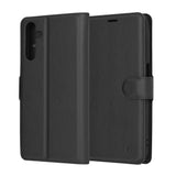 Husa de protectie Techsuit Leather Folio compatibil cu Samsung Galaxy A15 4G / A15 5G, Negru