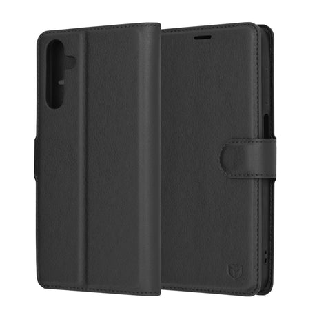 Husa de protectie Techsuit Leather Folio compatibil cu Samsung Galaxy A15 4G / A15 5G, Negru