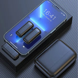 Casti Techsuit (set de 2) Lavalier Wireless (LW3), with Receiver, Lightning, Noise Reduction, 70mAh, Plug and Play, Negru