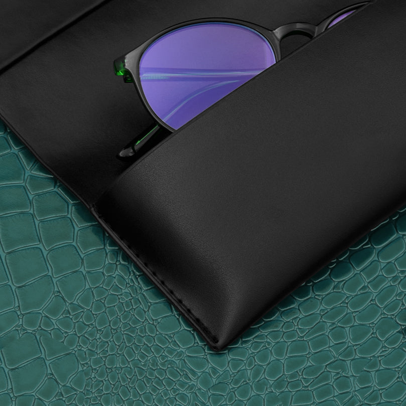 Techsuit Glasses Case (TRGC-02), 170 x 80 x 35mm, Negru