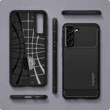 Husa pentru Samsung Galaxy S21 FE 5G - Spigen Rugged Armor (ACS03049) - Black