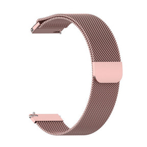 Curea smartwatch Techsuit Watchband 18mm (W009) compatibil cu Huawei Watch GT 4 (41mm)/W1/Honor Watch S1/Garmin Venu 2S/Vivoactive 4S, Roz