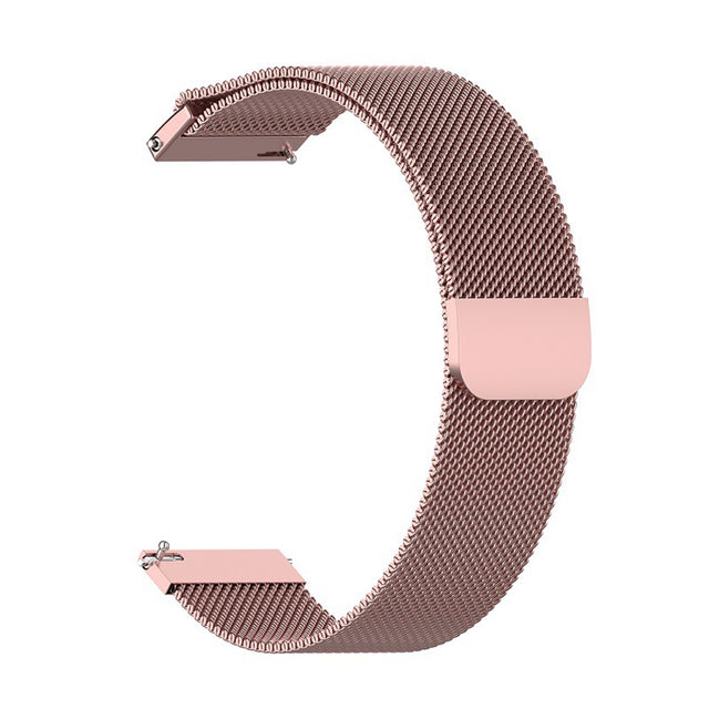 Curea smartwatch Techsuit Watchband 18mm (W009) compatibil cu Huawei Watch GT 4 (41mm)/W1/Honor Watch S1/Garmin Venu 2S/Vivoactive 4S, Roz