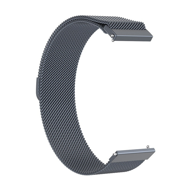 Curea smartwatch Techsuit Watchband 18mm (W009) compatibil cu Huawei Watch GT 4 (41mm)/W1/Honor Watch S1/Garmin Venu 2S/Vivoactive 4S, Albastru