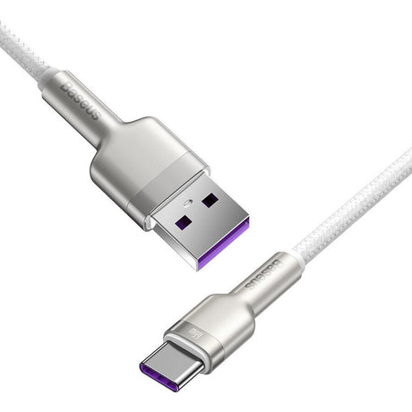 Cablu Baseus Cafule Series Metal (CAKF000202), USB to Type-C 66W, 2m, Alb