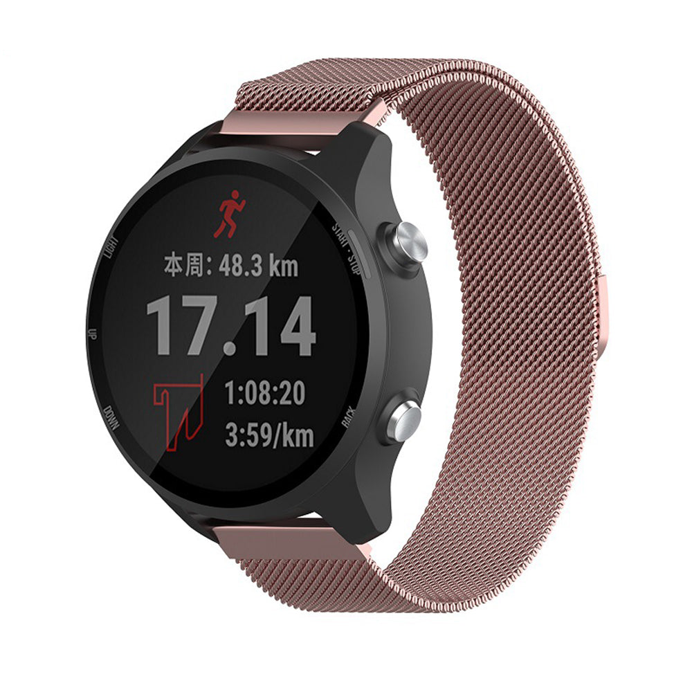 Curea smartwatch Techsuit Watchband 18mm (W009) compatibil cu Huawei Watch GT 4 (41mm)/W1/Honor Watch S1/Garmin Venu 2S/Vivoactive 4S, Roz