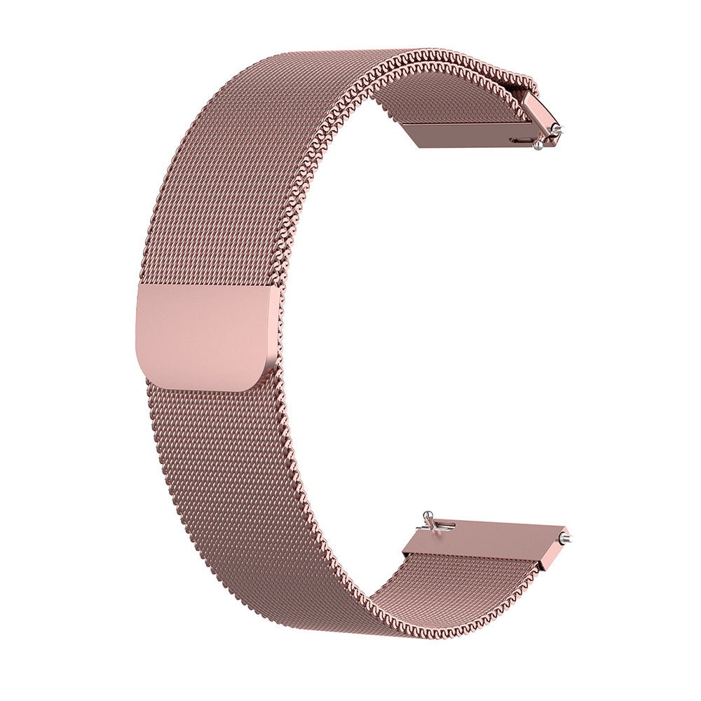 Curea smartwatch Techsuit Watchband 18mm (W009) compatibil cu Huawei Watch GT 4 (41mm)/W1/Honor Watch S1/Garmin Venu 2S/Vivoactive 4S, Roz