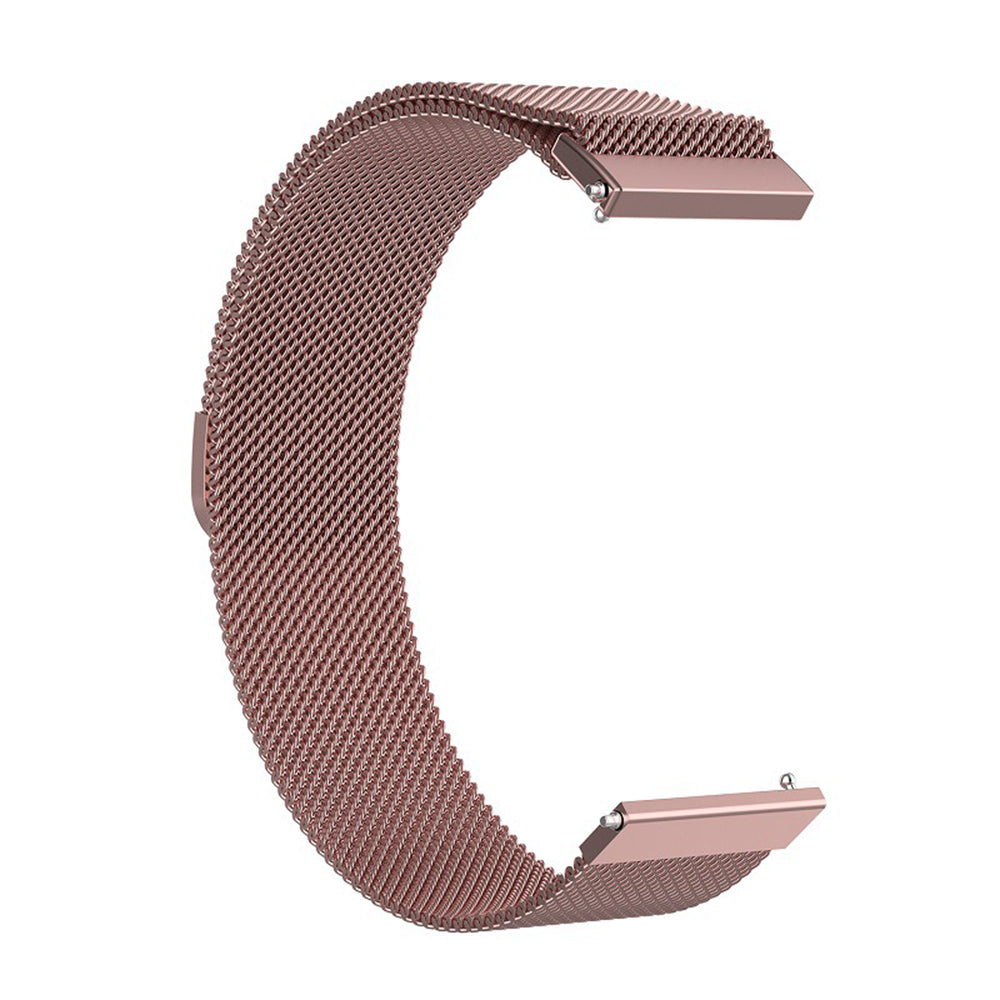 Curea smartwatch Techsuit Watchband 18mm (W009) compatibil cu Huawei Watch GT 4 (41mm)/W1/Honor Watch S1/Garmin Venu 2S/Vivoactive 4S, Roz