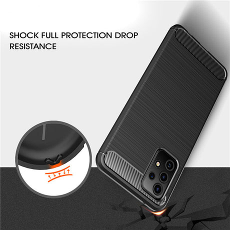 Husa de protectie Techsuit Carbon Silicone compatibil cu Samsung Galaxy A53 5G, Negru