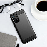 Husa de protectie Techsuit Carbon Silicone compatibil cu Samsung Galaxy A53 5G, Negru