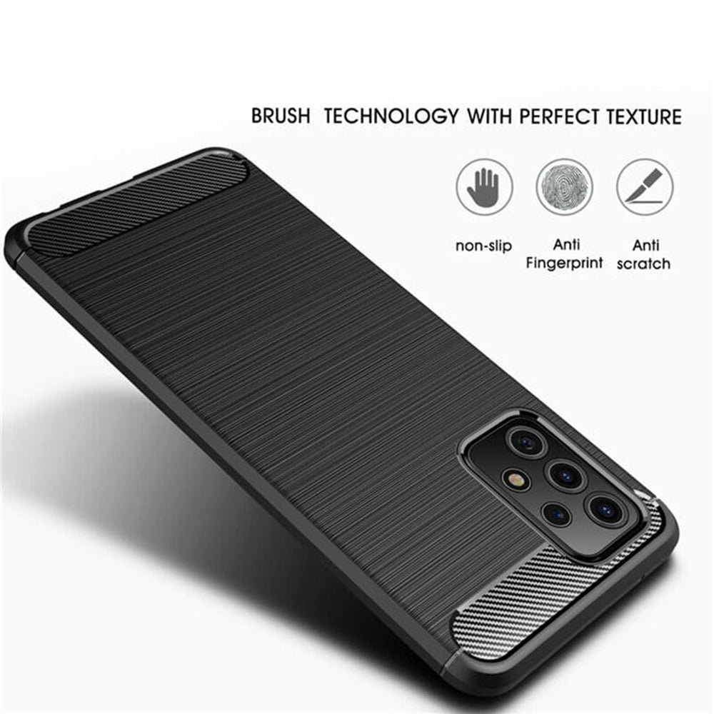Husa de protectie Techsuit Carbon Silicone compatibil cu Samsung Galaxy A53 5G, Negru
