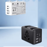Incarcator Techsuit Travel Adapter (HHT203A), PD20W, 2 x USB, 2 x Type-C, EU, UK, AUS, US, Alb