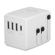Incarcator Techsuit Travel Adapter (HHT904-W3), PD30W, 3 x USB, Type-C, EU, UK, AUS, US, Alb