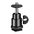 Suport Techsuit Swivel Junnx (BH-2), for GoPro Action Camera, Adjustable, Tripods, with 1/4" Screw Compatibility, Negru