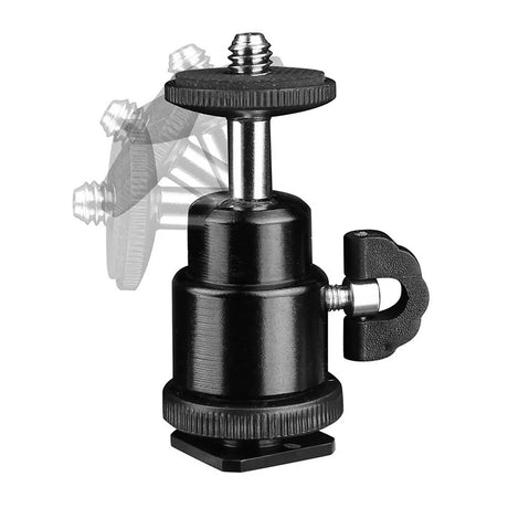Suport Techsuit Swivel Junnx (BH-2), for GoPro Action Camera, Adjustable, Tripods, with 1/4" Screw Compatibility, Negru