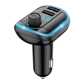 Gadget Yesido FM Modulator with Car Charger (Y44), 2xUSB-A, with LED Display, RGB Light, 3.1A, Negru