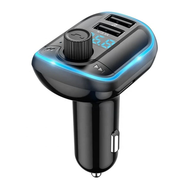 Gadget Yesido FM Modulator with Car Charger (Y44), 2xUSB-A, with LED Display, RGB Light, 3.1A, Negru