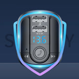 Gadget Yesido FM Modulator with Car Charger (Y44), 2xUSB-A, with LED Display, RGB Light, 3.1A, Negru
