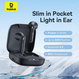 Casti Baseus Bowie E16 (A00061900313-01), Bluetooth 5.3, True Wireless, Touch Control, Waterproof, Albastru