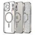Husa de protectie Techsuit Luxury Glitter MagSafe compatibil cu iPhone 12 Pro, Argintiu