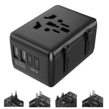 Incarcator Techsuit Travel Adapter (HHt204A), 15W, 2xUSB-C, 2xUSB, EU to UK, AUS, US, Alb