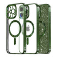 Husa de protectie Techsuit Luxury Glitter MagSafe compatibil cu iPhone 13 Pro Max, Deep Green