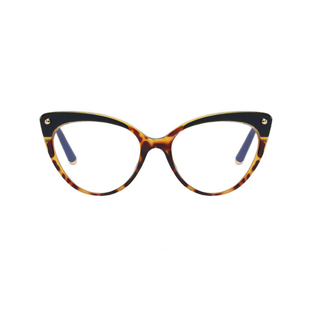 Techsuit Anti-Blue Light Glasses Reflex TR90 (F93308), Cat Eye, Leopard