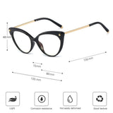 Techsuit Anti-Blue Light Glasses Reflex TR90 (F93308), Cat Eye, Leopard