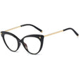 Techsuit Anti-Blue Light Glasses Reflex TR90 (F93308), Cat Eye, Bright Black