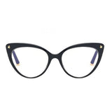 Techsuit Anti-Blue Light Glasses Reflex TR90 (F93308), Cat Eye, Bright Black