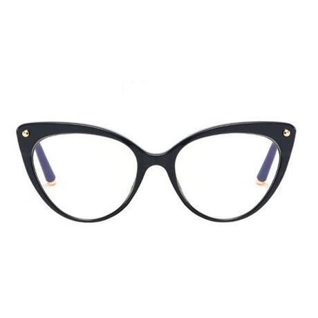 Techsuit Anti-Blue Light Glasses Reflex TR90 (F93308), Cat Eye, Bright Black
