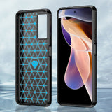 Husa de protectie Techsuit Carbon Silicone compatibil cu Xiaomi Redmi Note 11 Pro+ 5G, Negru