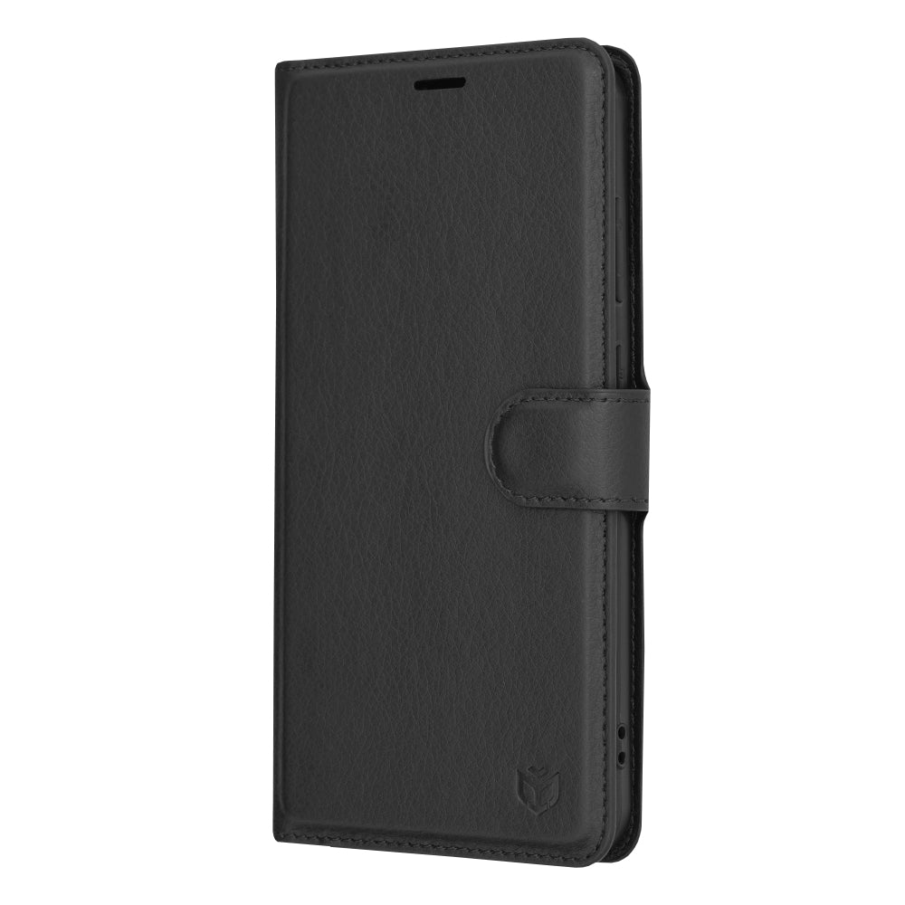 Husa de protectie Techsuit Leather Folio compatibil cu Samsung Galaxy S24 Plus, Negru