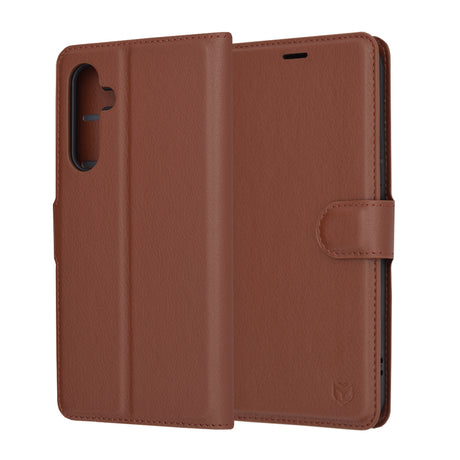 Husă de protecție Techsuit Leather Folio pentru Samsung Galaxy A54, maro