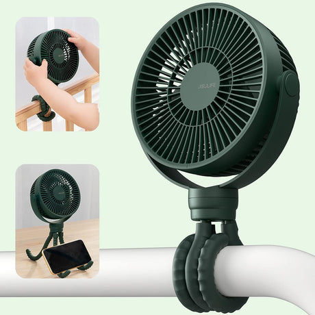 JisuLife Premium Table Baby Fan Life1 (FA24), Portable, 4000mAh, 4 Speeds, Pure White