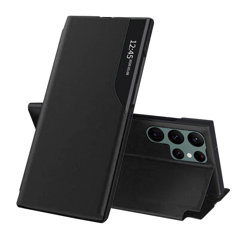 Husa de protectie Techsuit eFold Series compatibil cu Samsung Galaxy S22 Ultra, Negru