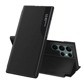 Husa de protectie Techsuit eFold Series compatibil cu Samsung Galaxy S22 Ultra, Negru