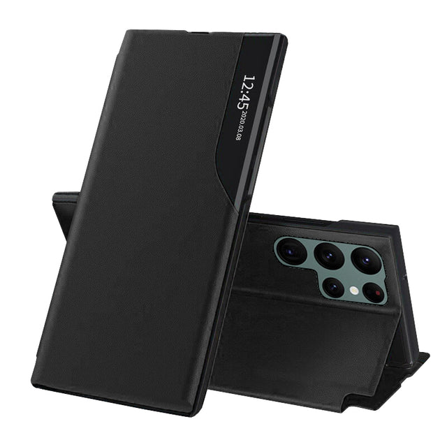 Husa de protectie Techsuit eFold Series compatibil cu Samsung Galaxy S22 Ultra, Negru