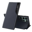 Husa de protectie Techsuit eFold Series compatibil cu Samsung Galaxy S22 Ultra, Albastru Inchis