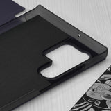 Husa de protectie Techsuit eFold Series compatibil cu Samsung Galaxy S22 Ultra, Albastru Inchis