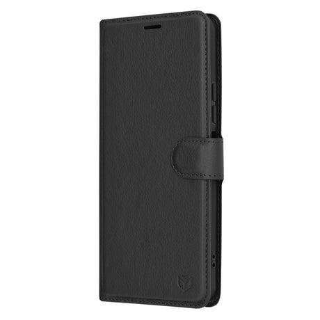 Husa de protectie Techsuit Leather Folio compatibil cu Xiaomi Redmi A3 / Redmi A3x, Negru