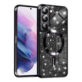 Husa de protectie Techsuit Luxury Glitter MagSafe compatibil cu Samsung Galaxy S21 FE 5G, Negru