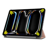 Husa de protectie tableta Techsuit FoldPro compatibil cu iPad Pro 13 (2024) / iPad Pro 13 (2025), Roz Auriu