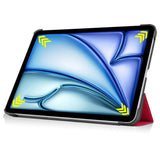 Husa de protectie tableta Techsuit FoldPro compatibil cu iPad Air 13 (2024) / Air 13 (2025) / Air 13 (2026), Rosu