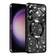 Husa de protectie Techsuit Luxury Glitter MagSafe compatibil cu Samsung Galaxy S23 Plus, Negru