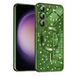 Husa de protectie Techsuit Luxury Glitter MagSafe compatibil cu Samsung Galaxy S23, Deep Green